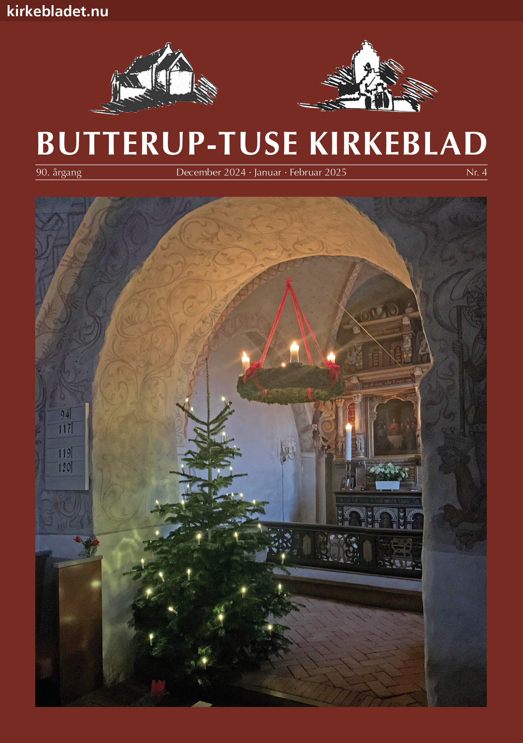 Forsiden af Butterup-Tuse Kirkeblad